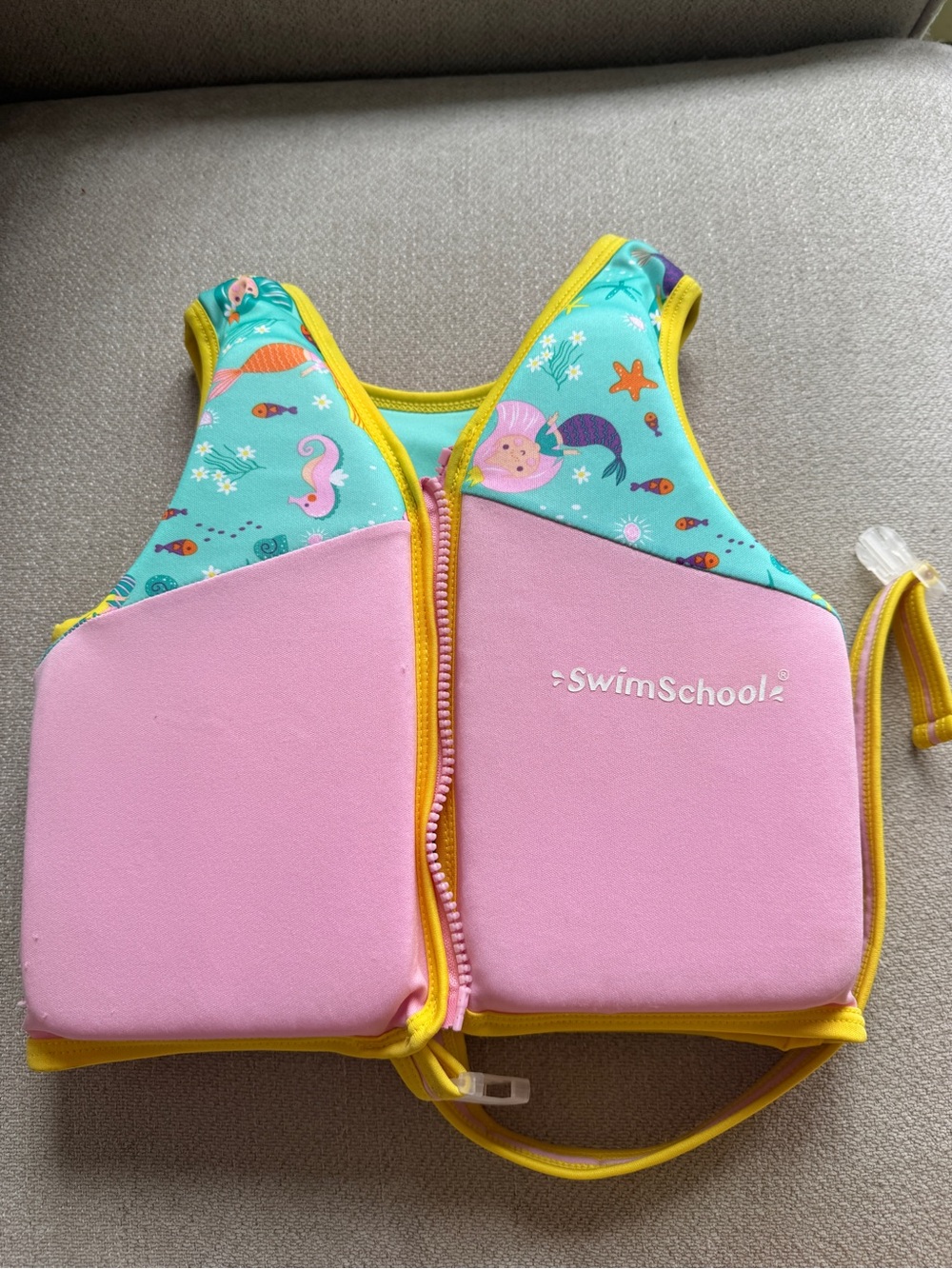 Kids Pink & Teal Mermaid Swim Vest